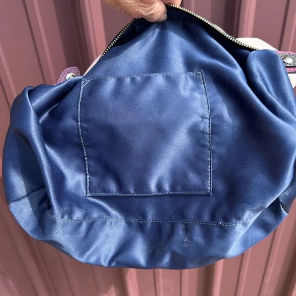 Coach Madison Sabrina Spectator Handbag Purple & Cream Satchel Purse - Picture 11 of 12